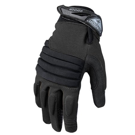 CONDOR OUTDOOR PRODUCTS STRYKER PADDED KNUCKLE GLOVE, BLACK 226-002-12